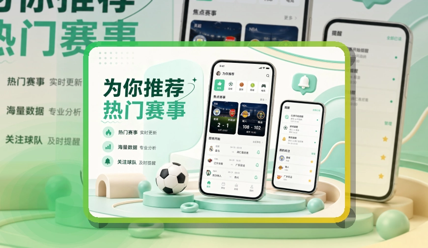 爱游戏 App看赛优势 页面展示